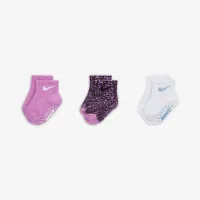 Nike Futura Baby (12-24M) Ankle носки (3 пары) цвет фиолетовый