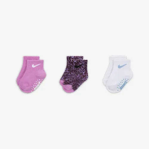 Nike Futura Baby (12-24M) Ankle носки (3 пары) цвет фиолетовый