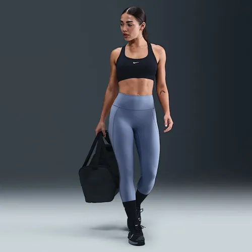 Nike Universa жіноча З високою талією 7/8 лосіни with No Front Seam блакитний