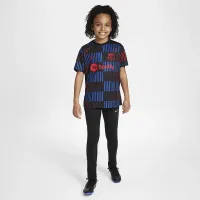 FC Barcelona Academy Pro Away Big детские Nike Dri-FIT Soccer Pre-Match Short-Sleeve Top цвет черный
