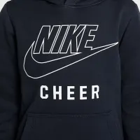 Nike Big детские Cheer Pullover Толстовка с капюшоном цвет черный