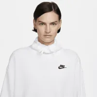 Nike Sportswear Club Fleece жіноча оверсайз Mock-Neck світшот колір білий