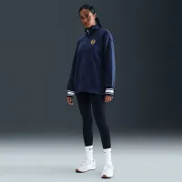 Nike Sportswear Phoenix Fleece женская оверсайз 1/4-Zip Long свитшот синий