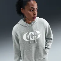Caitlin Clark Nike баскетбольные Phoenix Fleece Pullover Толстовка с капюшоном цвет серый