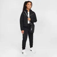 Nike Sportswear Tech Fleece Big детские (Girls') Full-Zip Толстовка с капюшоном цвет черный