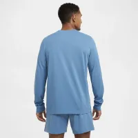 Nike мужские Dri-FIT Long-Sleeve Fitness футболка синий