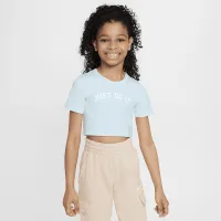 Nike Sportswear Big дитячі (Girls') Crop футболка блакитний