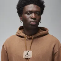 Nike Jordan Flight Fleece мужские Washed Pullover Толстовка с капюшоном цвет коричневый