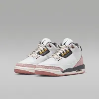 Nike Air Jordan 3 Retro Big детские Кроссовки цвет белый