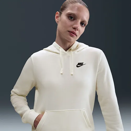 Nike Sportswear Club Fleece жіноча Pullover Толстовка з капюшоном колір білий