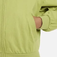 Nike Sportswear Big детские (Girls') Full-Zip Толстовка с капюшоном цвет зеленый