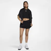 NikeCourt Heritage женская Mid-Rise French Terry Tennis шорты цвет черный