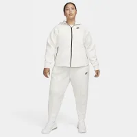 Nike Sportswear Tech Fleece Windrunner женская Full-Zip Толстовка с капюшоном (большие размеры) цвет коричневый