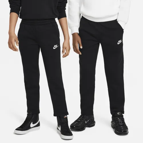 Nike Sportswear Club Fleece Big детские Open-Hem Pants цвет черный