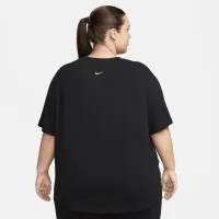 Nike One Relaxed жіноча Dri-FIT Short-Sleeve Top (великі розміри) колір чорний