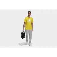 Штаны adidas Essentials French Terry Tapeцвет красный Cuff 3-Stripes Pants GK8889 - Серые