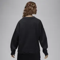 Nike Jordan жіноча Distressed Cardigan колір чорний
