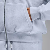 Nike Jordan Flight Fleece жіноча Full-Zip Толстовка з капюшоном колір сірий