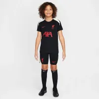 Liverpool FC Strike Special Edition Big дитячі Nike Dri-FIT Soccer Short-Sleeve Knit Top колір чорний