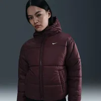 Nike Sportswear Classic Puffer жіноча Therma-FIT Loose Hooded Куртка колір червоний