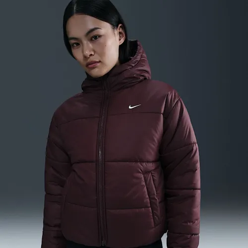 Nike Sportswear Classic Puffer жіноча Therma-FIT Loose Hooded Куртка колір червоний