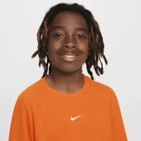 Nike Multi Big детские (для мальчиков) Dri-FIT тренировочные Top Orange