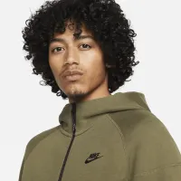 Nike Sportswear Tech Fleece Windrunner мужские Full-Zip Толстовка с капюшоном цвет зеленый
