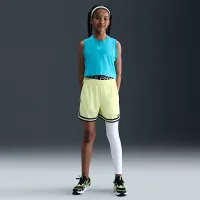 Nike Pro Big детские (Girls') Mid-Rise Single-Leg лосины цвет белый