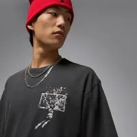Nike Jordan Brooklyn чоловічі оверсайз Graphic футболка колір чорний