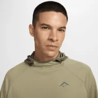 Nike Trail чоловічі Dri-FIT UV Long-Sleeve Hooded Running Top колір коричневий