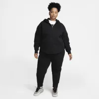 Nike Sportswear Tech Fleece Windrunner жіноча Full-Zip Толстовка з капюшоном (великі розміри) колір чорний