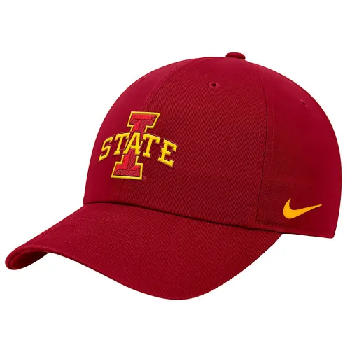 Iowa State Club чоловічі Nike College Cap колір червоний