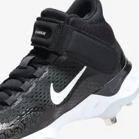 Nike Alpha Huarache Elite 4 Mid чоловічі бейсбольні бутси колір чорний