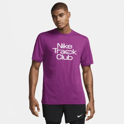 Nike Track Club чоловічі Dri-FIT Short-Sleeve Running Top колір фіолетовий