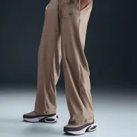 Nike Sportswear Chill Knit женская Mid-Rise Velour Pants цвет коричневый