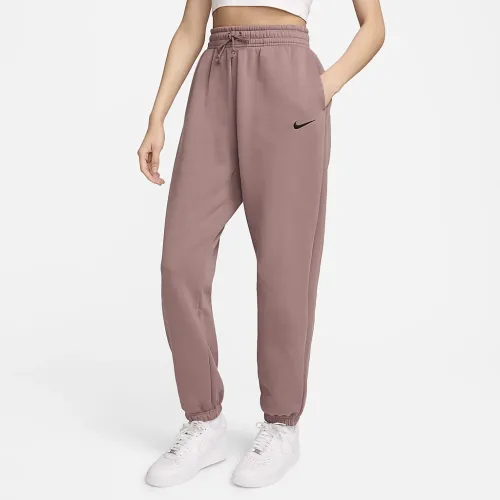 Nike Sportswear Phoenix Fleece женская С высокой Талией оверсайз Sweatpants цвет фиолетовый
