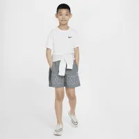 Nike Multi Big дитячі Woven тренувальні шорти колір сірий