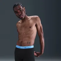 Nike Dri-FIT Essential хлопковыеStretch мужские трусы (3 пары) синий