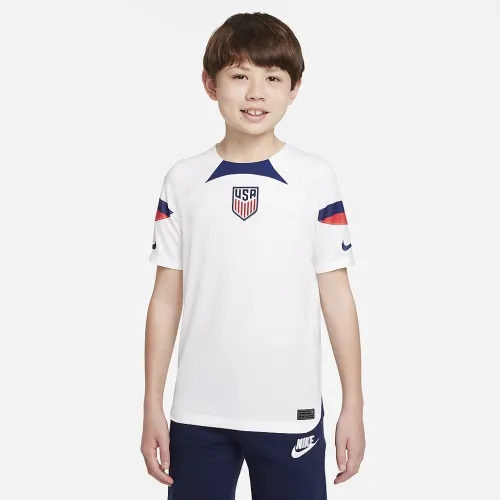 USMNT 2022/23 Stadium Home Big дитячі Nike Dri-FIT Soccer Jersey колір білий