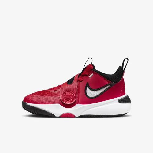 Nike Team Hustle D 11 Big детские баскетбольные Кроссовки цвет красный