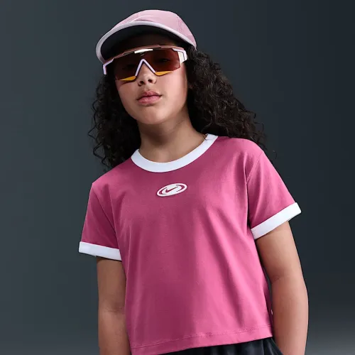 Nike Sportswear Big дитячі (Girls') Cropped футболка колір фіолетовий