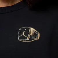 Nike Jordan Brooklyn Fleece жіноча Crew-Neck світшот колір чорний