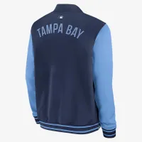 Tampa Bay Rays Authentic Collection Dugout чоловічі Nike MLB Full-Zip Bomber Куртка блакитний