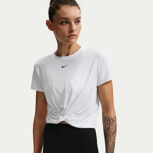 Nike One Classic Twist женская Dri-FIT Short-Sleeve Top цвет белый
