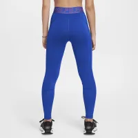 Nike Pro Girls' Dri-FIT Mid-Rise лосіни блакитний
