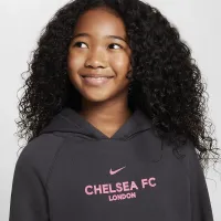 Chelsea FC Third Big детские Nike Soccer Pullover Толстовка с капюшоном цвет серый