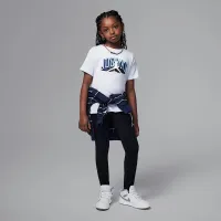 Nike Jordan Little дитячі Push Through Graphic футболка колір сірий