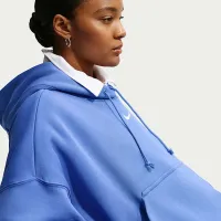 Nike Sportswear Phoenix Fleece женская Over-оверсайз Pullover Толстовка с капюшоном синий