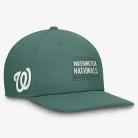 Washington Nationals Bicoastal Pro мужские Nike Dri-FIT MLB Adjustable Hat цвет зеленый