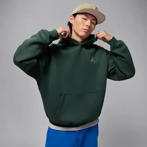 Nike Jordan Brooklyn Fleece чоловічі оверсайз Pullover Толстовка з капюшоном колір зелений